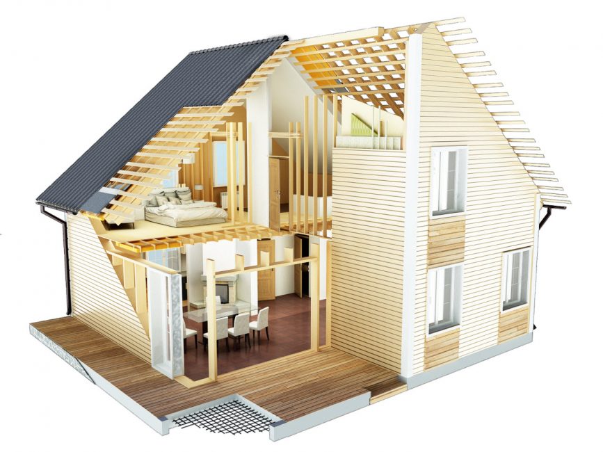 Projet de maison à ossature