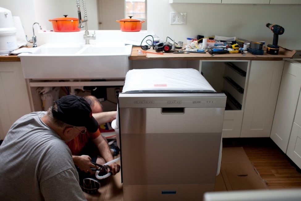 Pose de lave-vaisselle