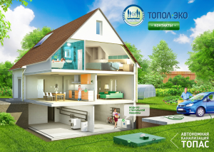 La meilleure fosse septique TOPAS, du plus grand fabricant TOPOL-ECO