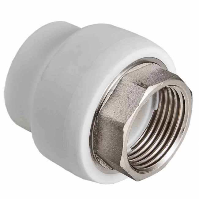 Raccord pour raccorder une canalisation en métal avec une pièce en polymère (PP)