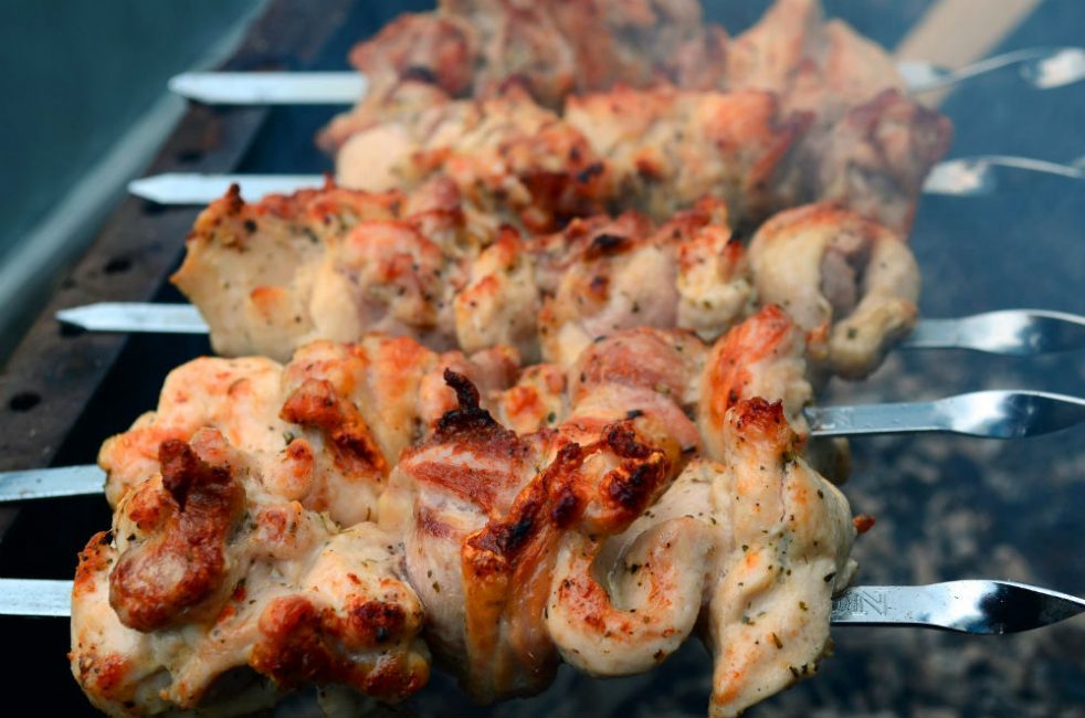 Brochettes de poulet