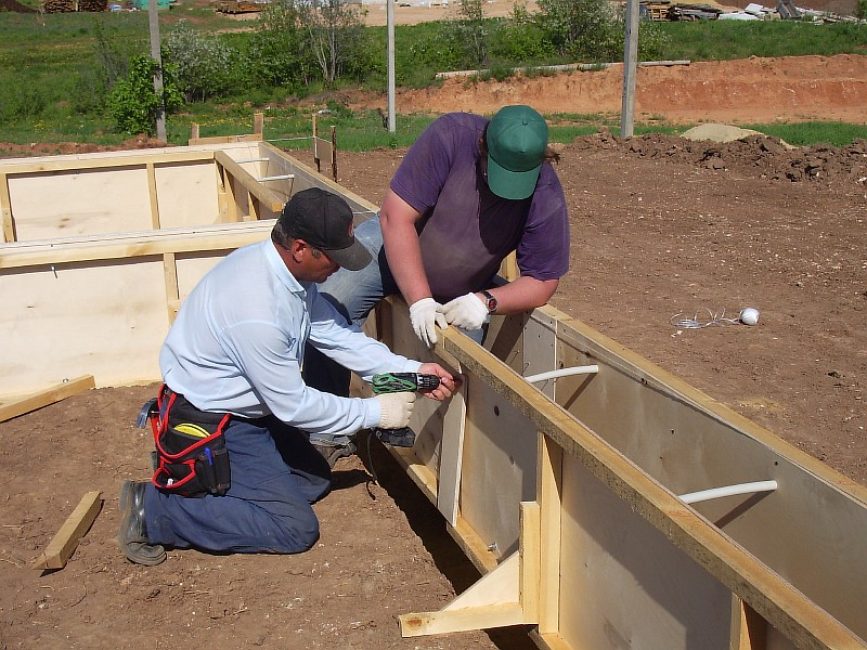 Pose de coffrage amovible