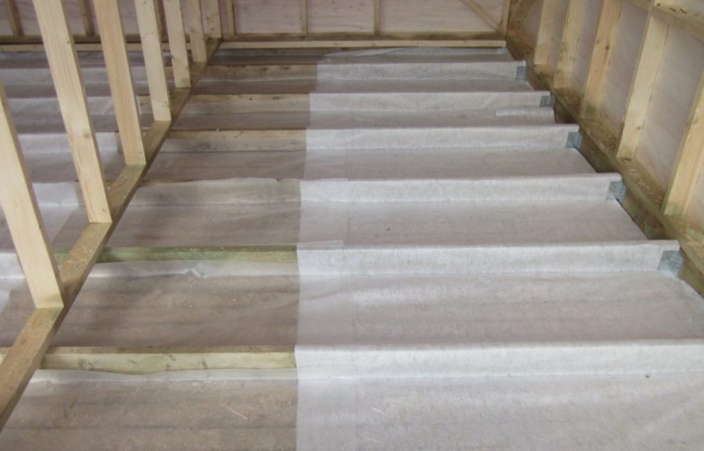 Pose d'étanchéité sur le sol