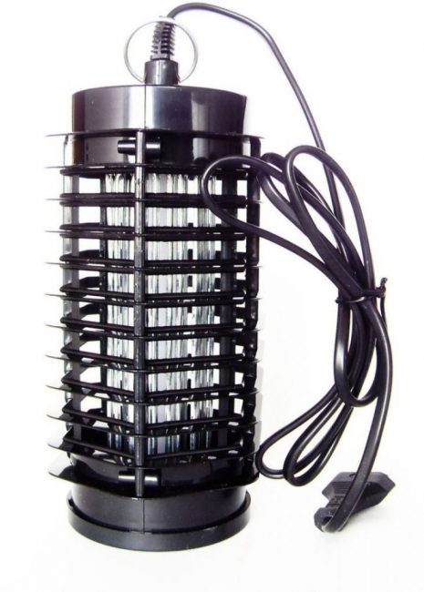 Un piège lumineux à insectes typique utilisé pour contrôler la courtilière