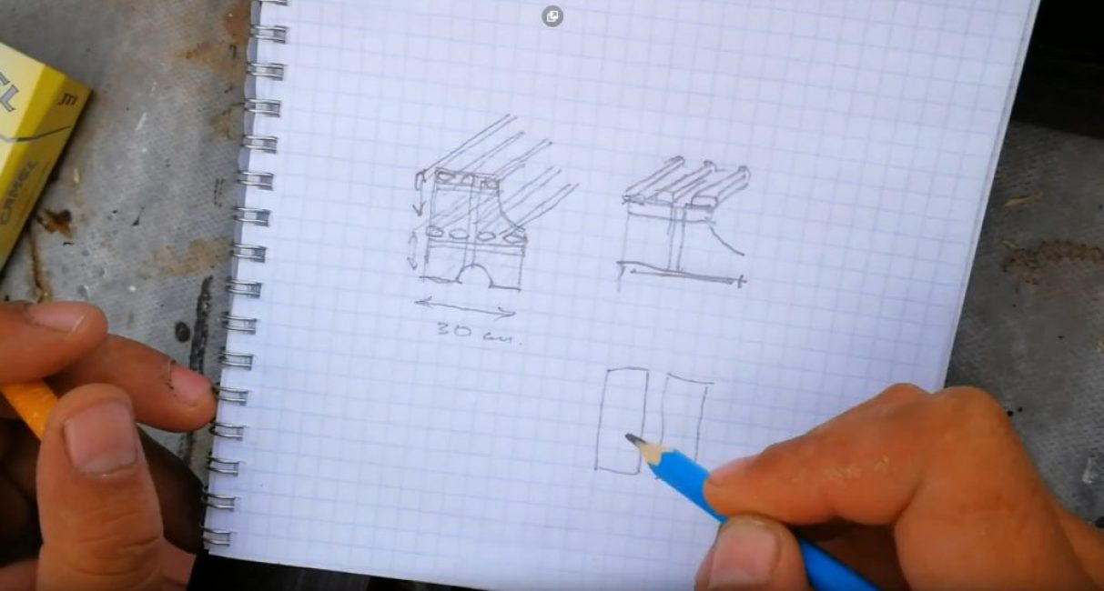 Sur la base de ces facteurs, vous devez proposer une conception d'étagère et dessiner son dessin.