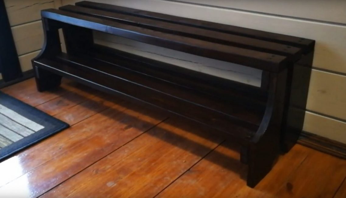 Apparence de l'étagère à chaussures finie