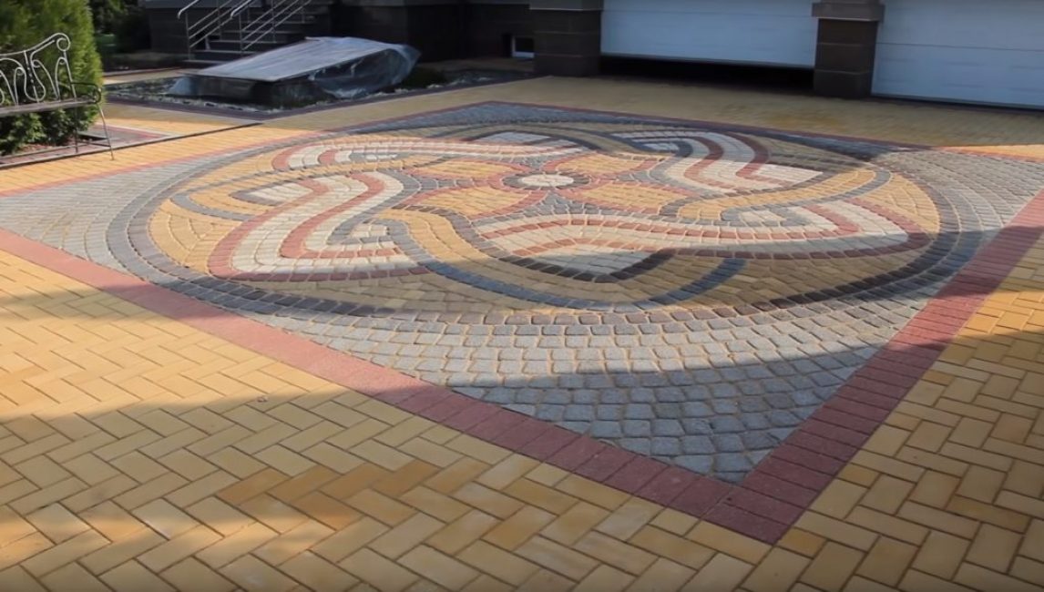 Vue extérieure de la zone carrelée