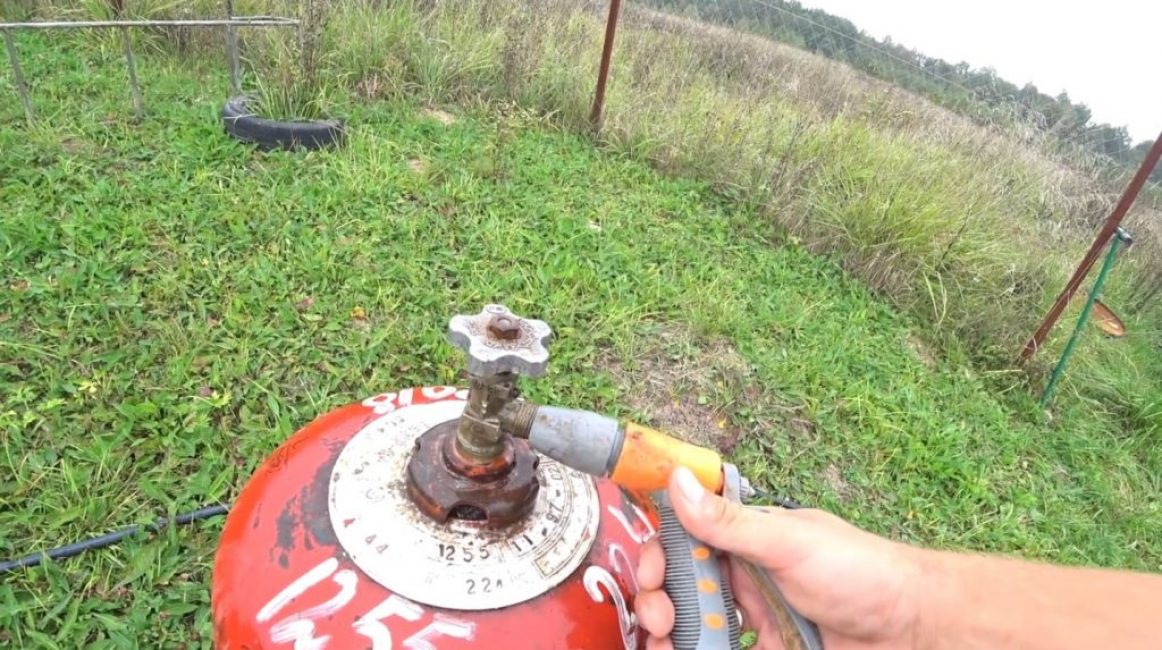 Remplir le ballon d'eau