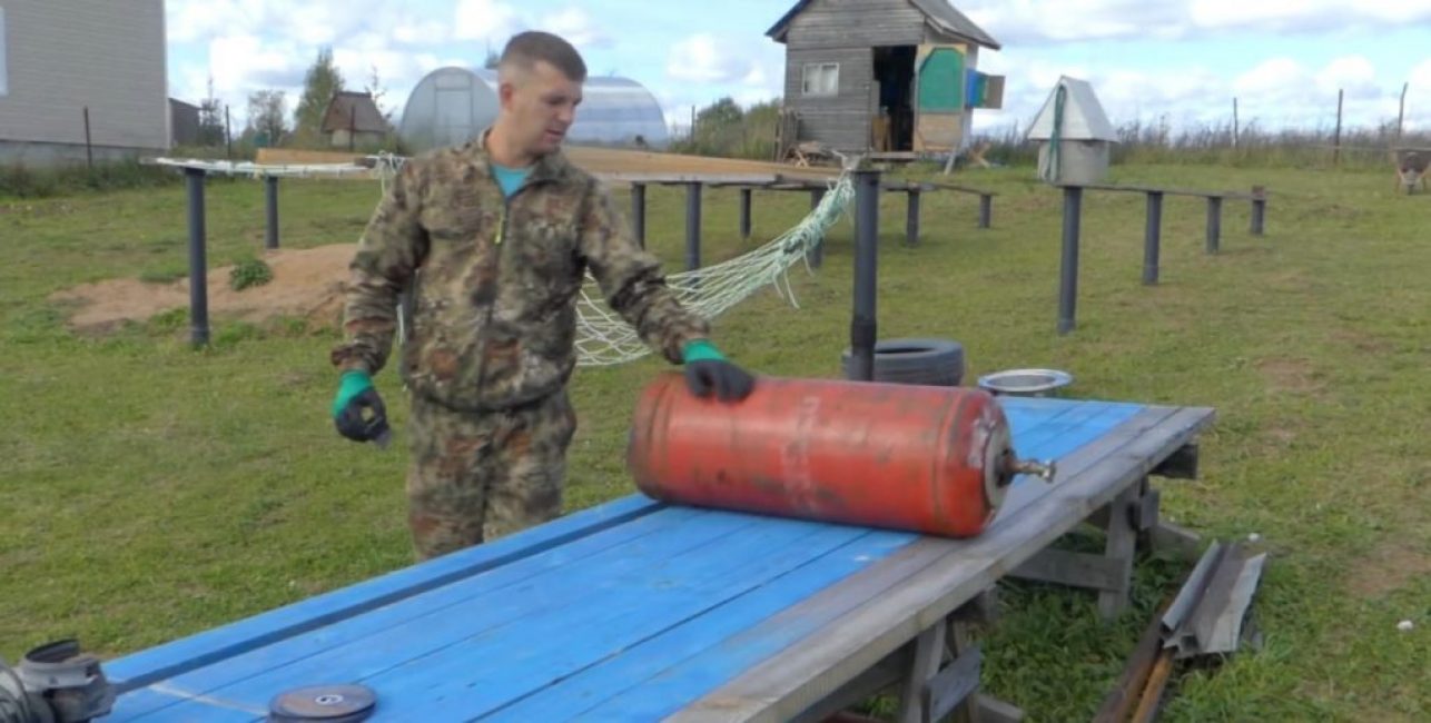 Retirer le gaz d'une bouteille