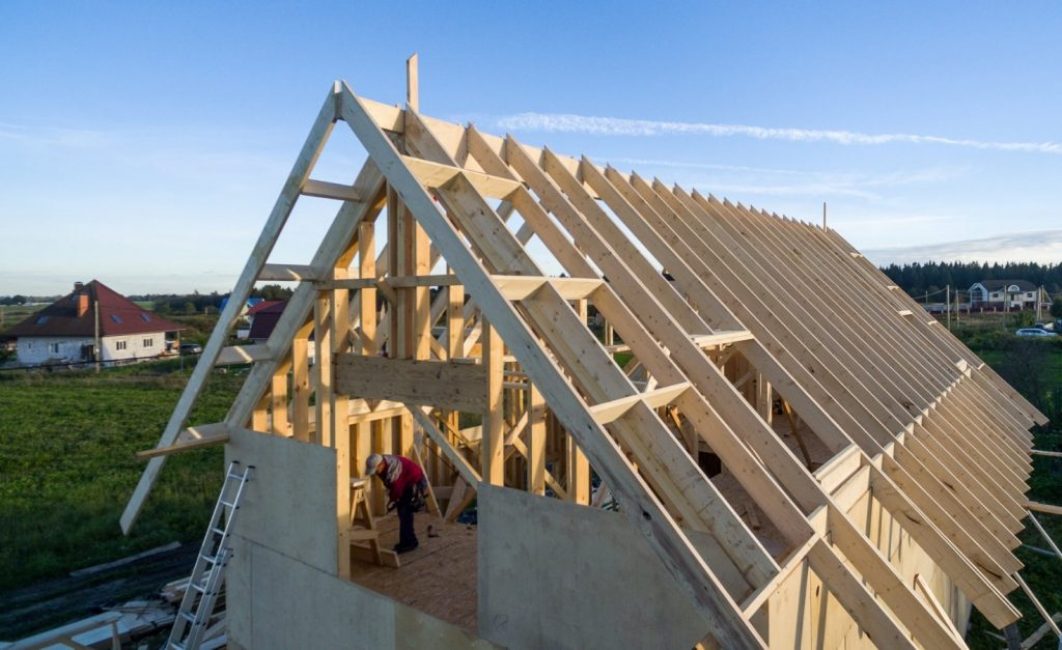système de ferme de toit à pignon