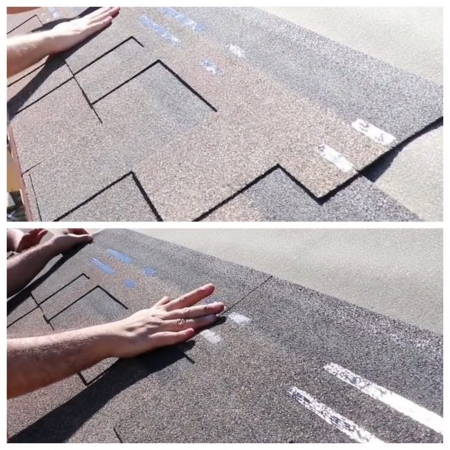 Décalage de la deuxième rangée