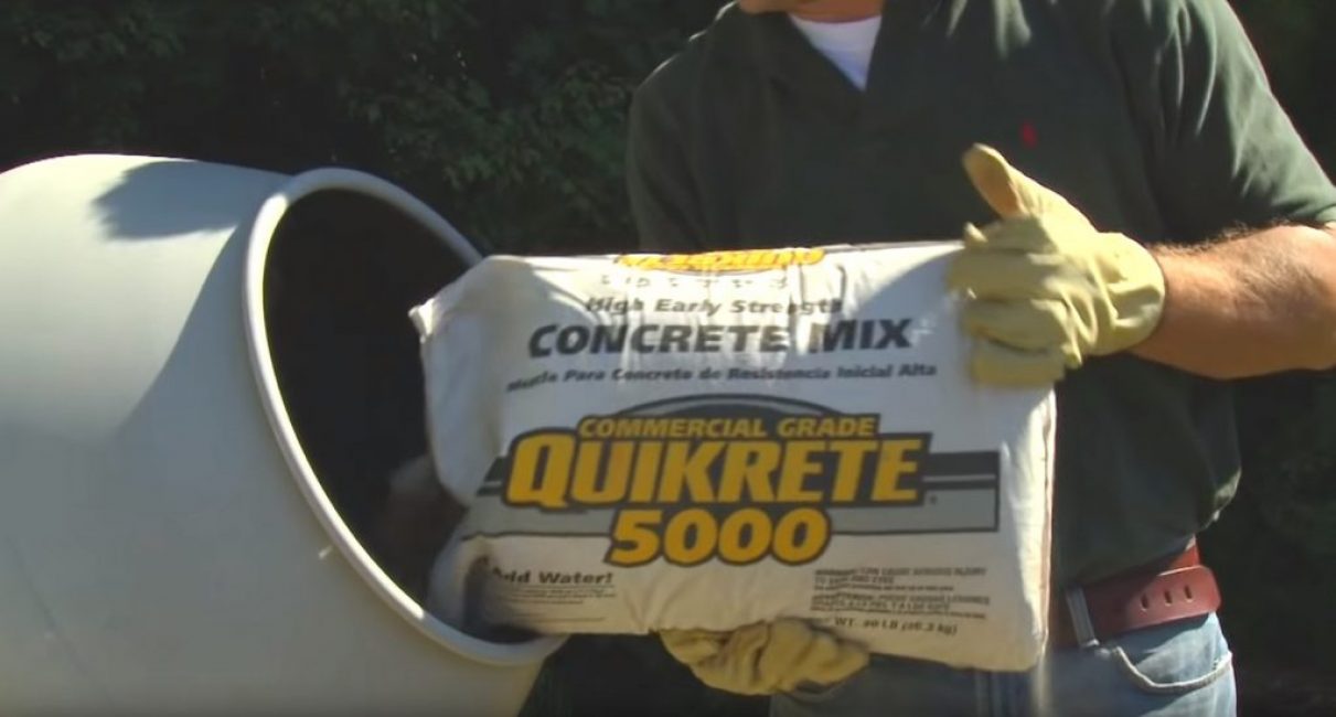 Préparation du béton pour le coulage de la fondation