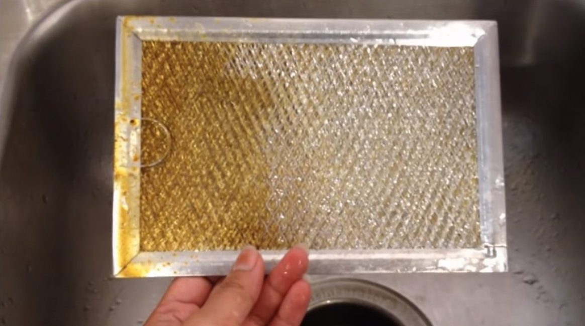 Partie nettoyée d'une des sections de la grille