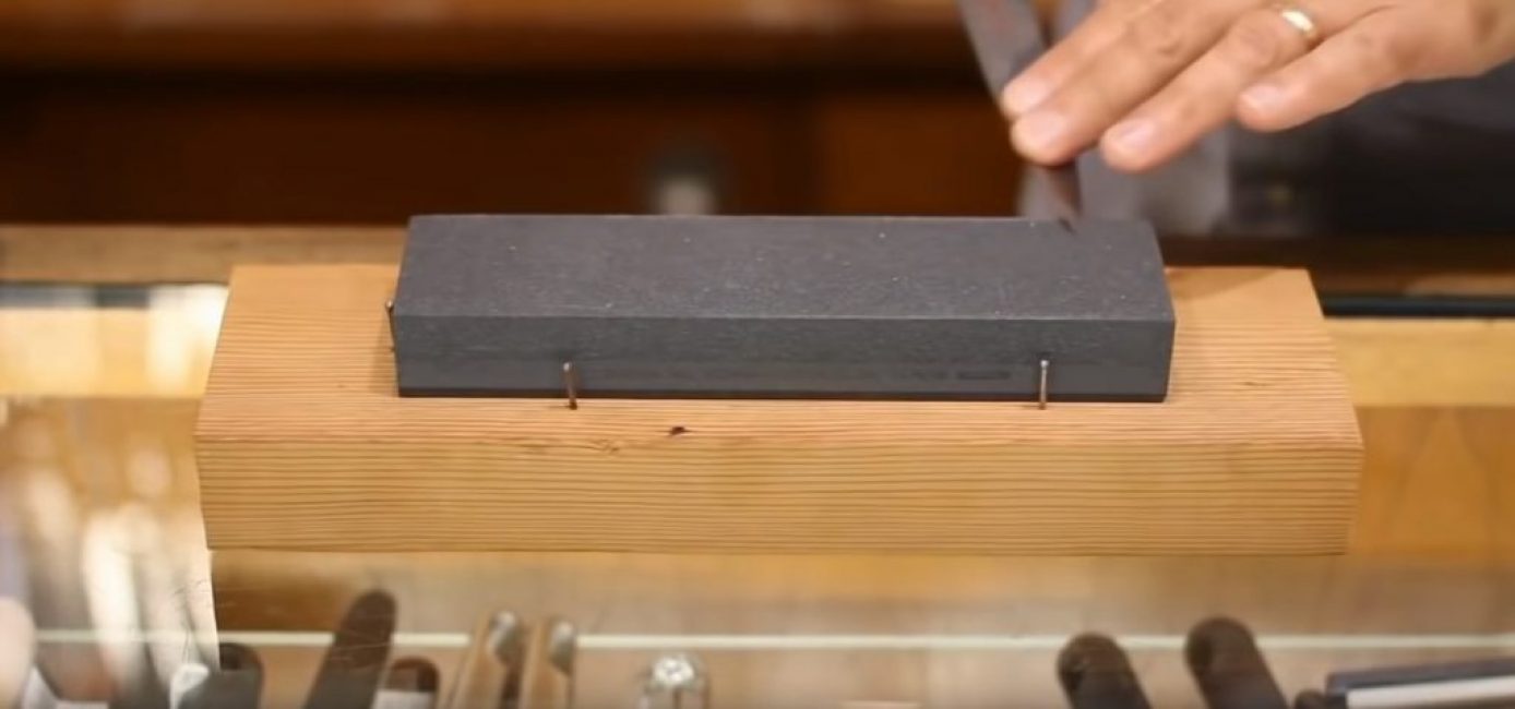 Position du couteau à la fin du deuxième passage