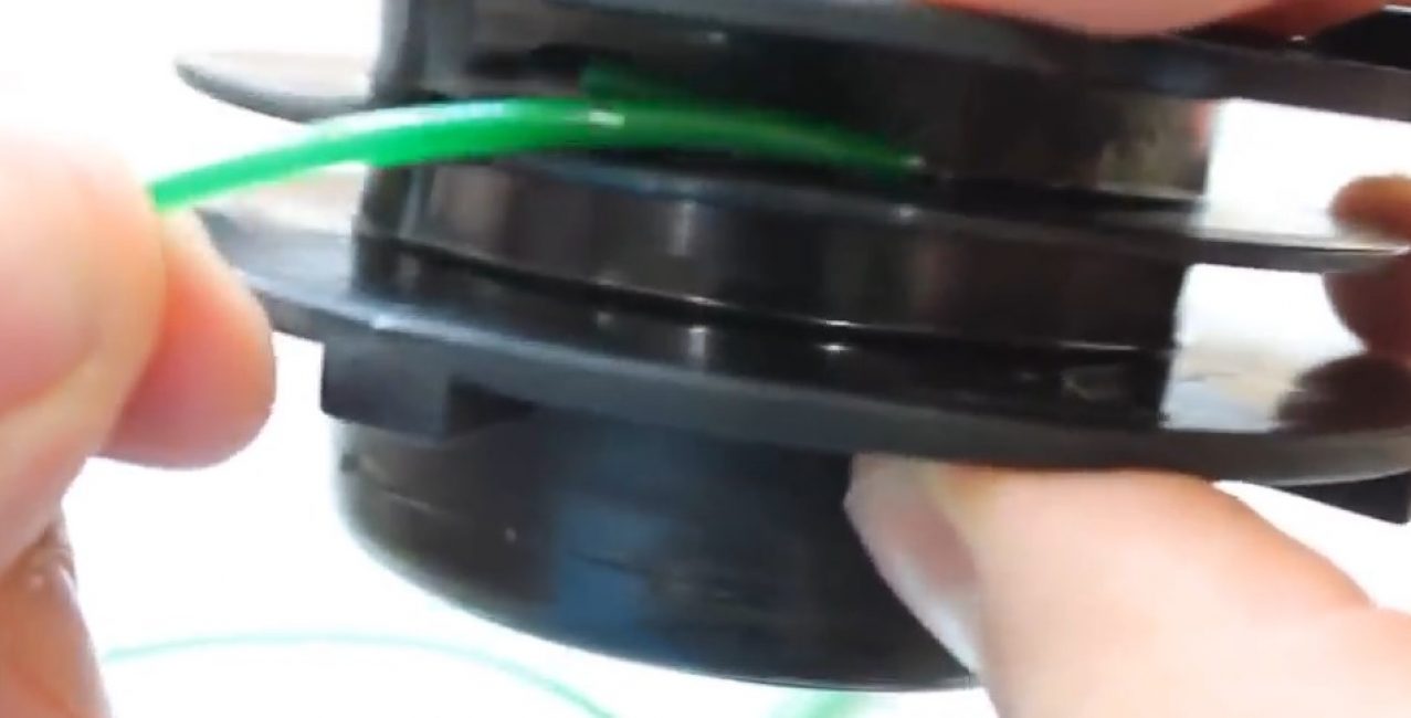 Nous commençons à enrouler la ligne