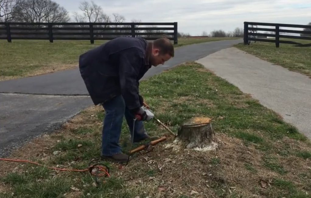 Formation d'un trou pour l'accès à l'oxygène