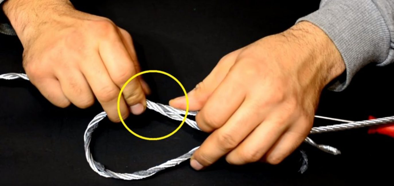 La connexion des fils non torsadés au milieu