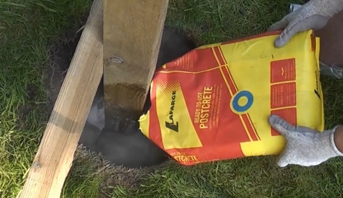 Nous nous endormons la deuxième portion de ciment avec du sable