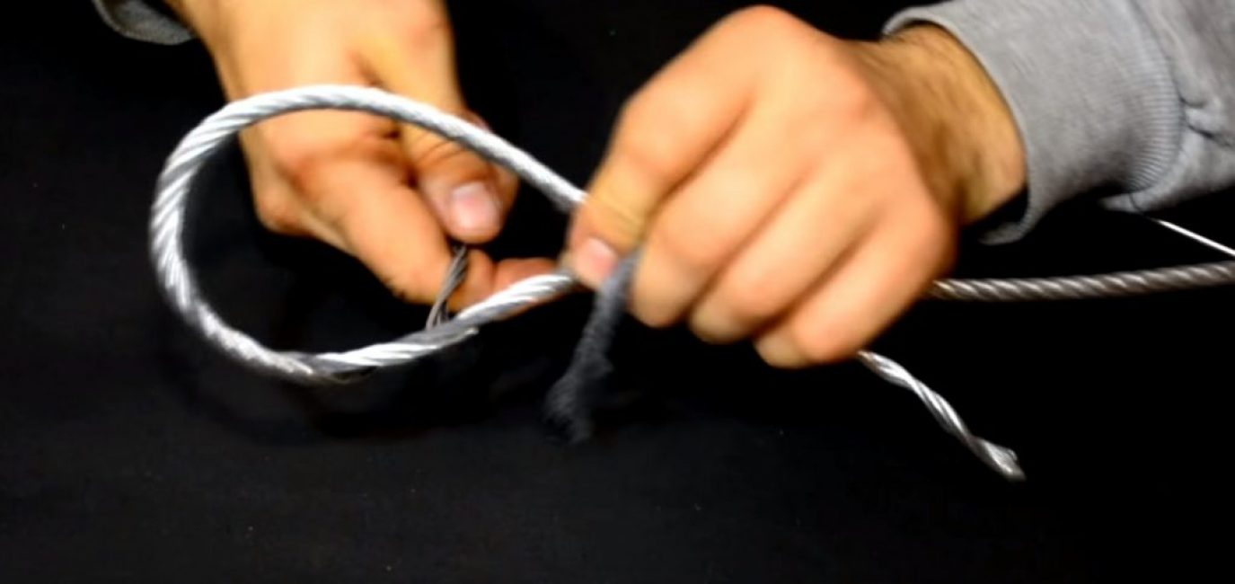 Continuer à poser le câble sur toute la longueur de la boucle