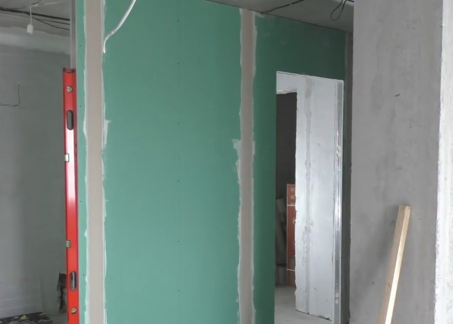 Formation d'une cloison en forme de T