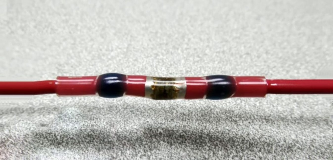 Connexion de deux fils terminée