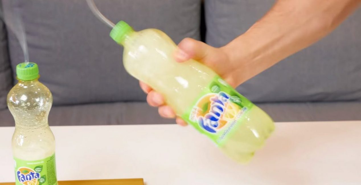 Avant d'ouvrir une grande bouteille, secouez-la un peu