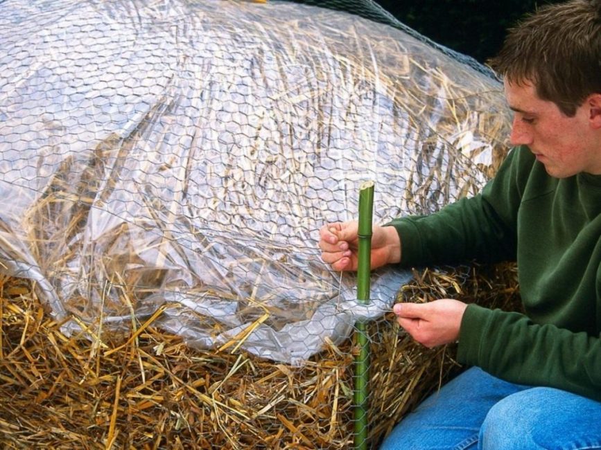 Utilisation de papier d'aluminium pour couverture de paille