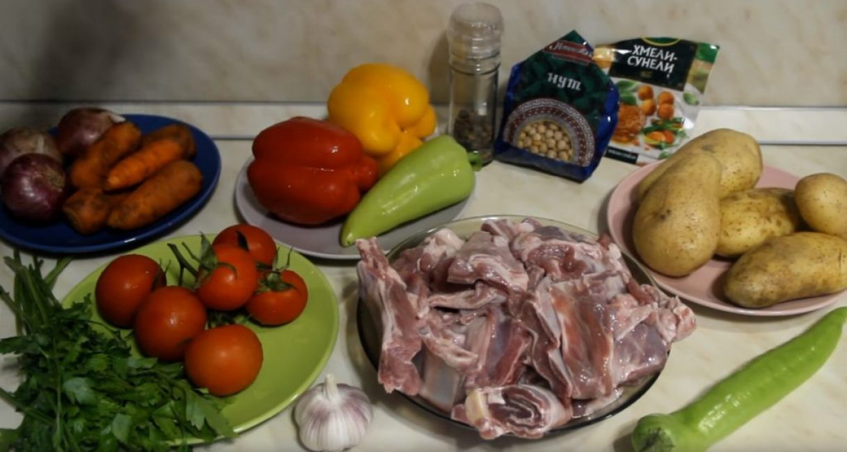 Tous les ingrédients pour shurpa