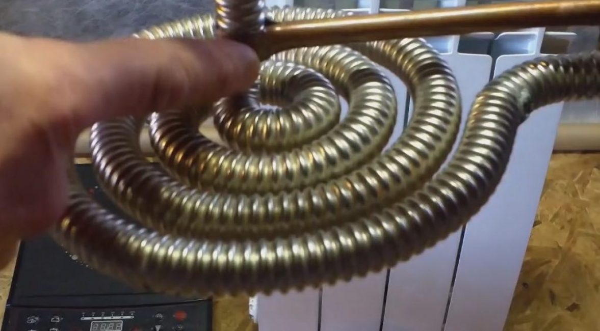 Assurez-vous de boucler la spirale, sinon elle ne chauffera pas