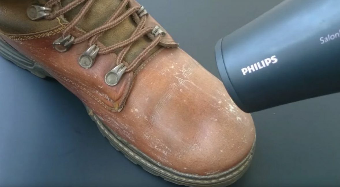 L'air chaud est dirigé vers les chaussures