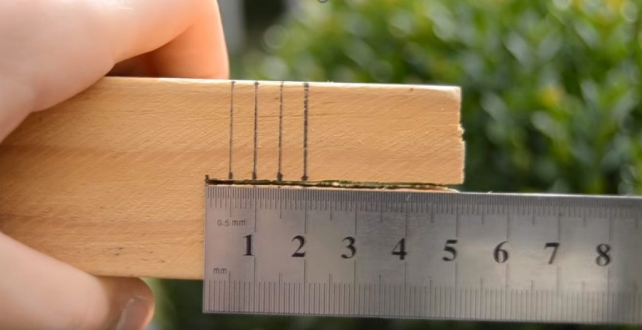 Marquage de fente de lame