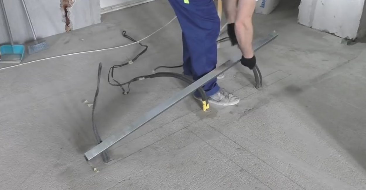 Les fils sont placés dans l'ondulation