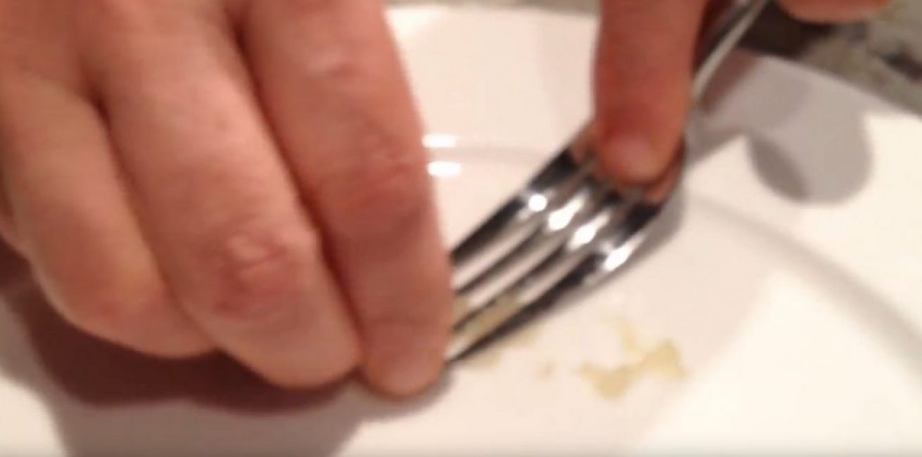 Position de départ de la fourche