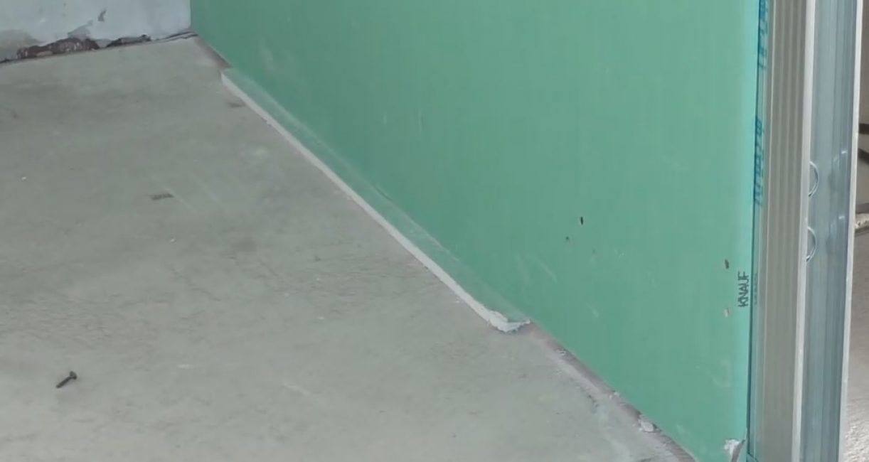 Mettez un morceau de cloison sèche inutile