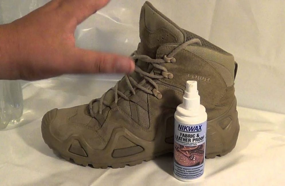 Imprégnation hydrofuge pour chaussures