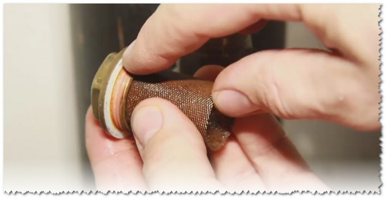 Nous nettoyons le filtre