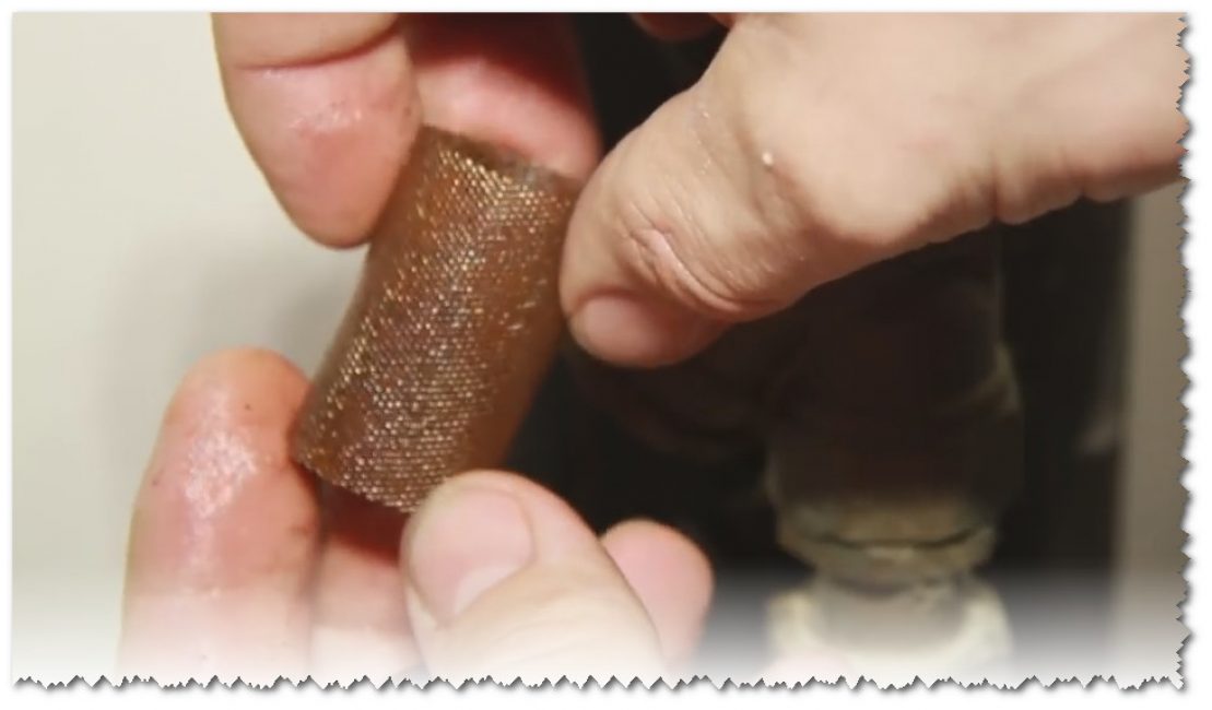 Nous lavons le filtre