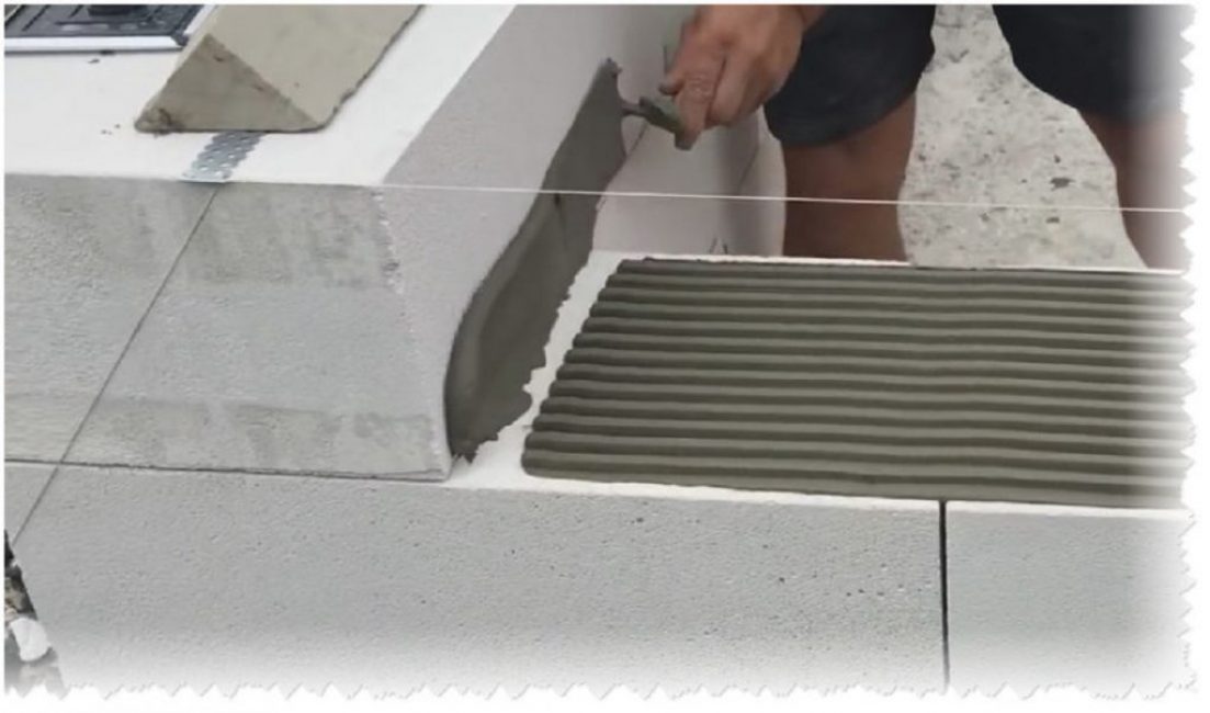 Appliquer de la colle à l'extrémité du bloc