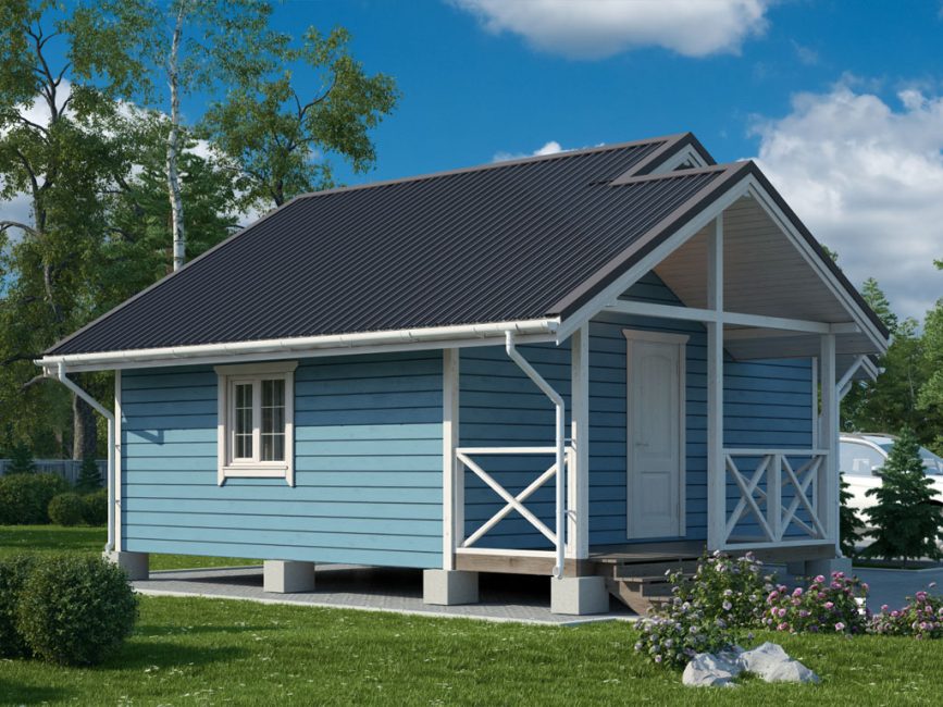 Bâtiments de type ossature peu coûteux sur des supports de blocs de silicate à gaz