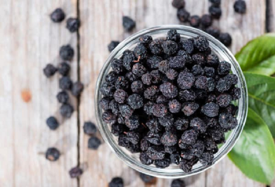 Baies séchées prêtes pour le stockage