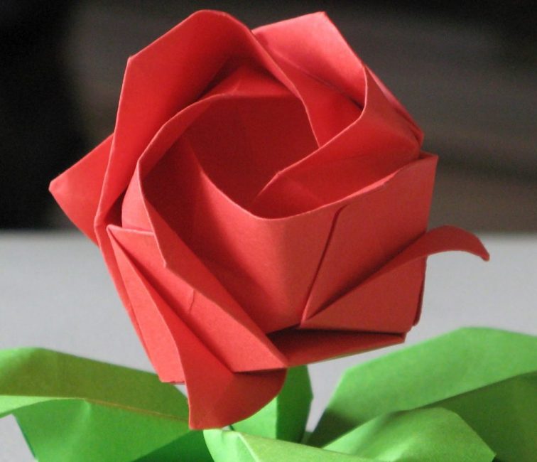 rose origami