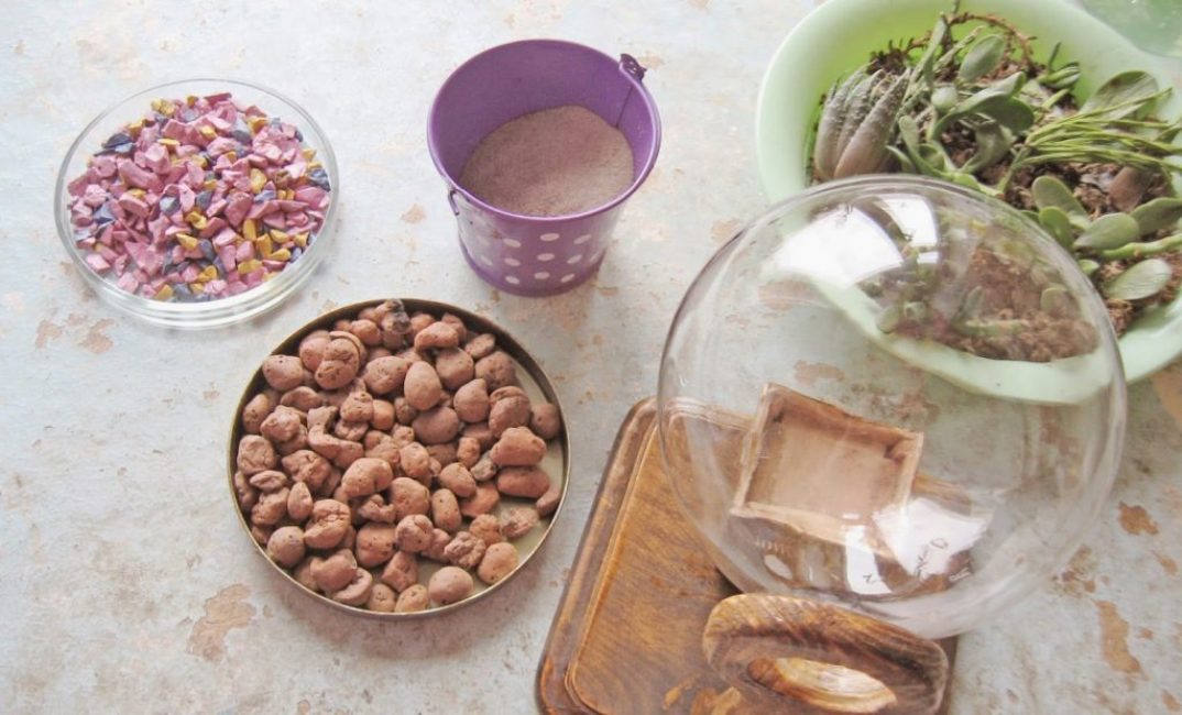 Drainage pour florarium