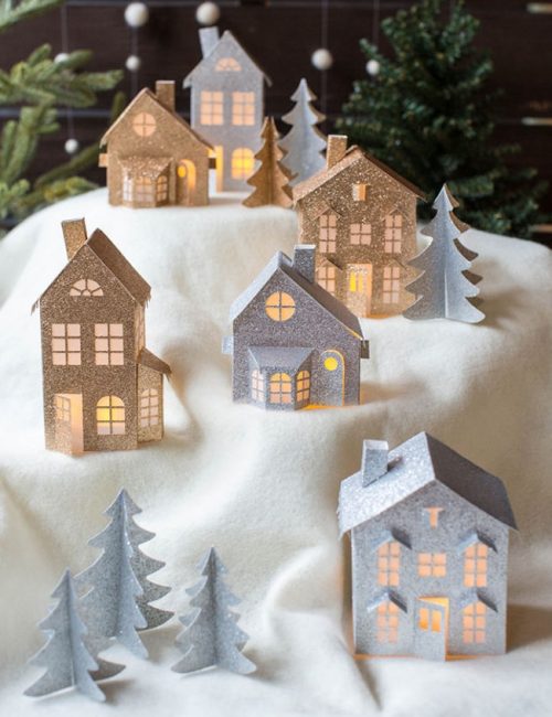 maisons de jouets en papier