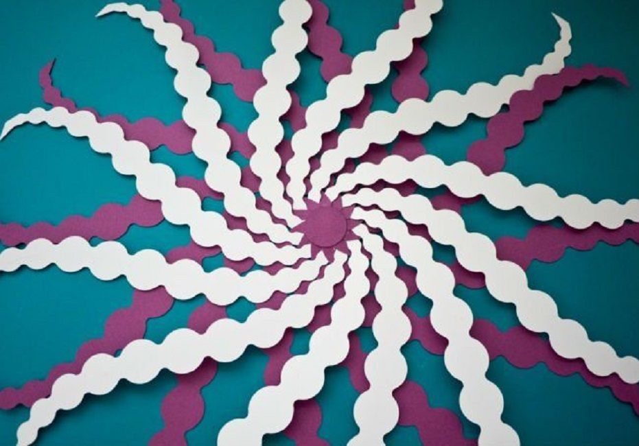 Rayures bouclées et cercle