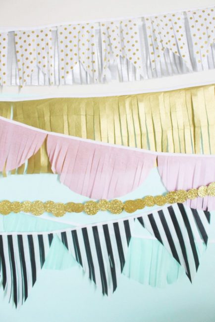 Drapeaux en papier d'if