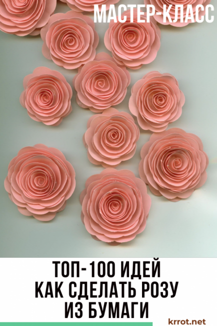 roses en papier à faire soi-même