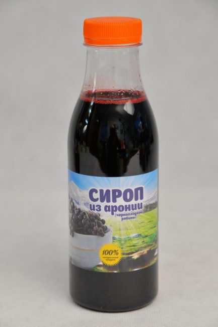 Sirop de sorbier noir