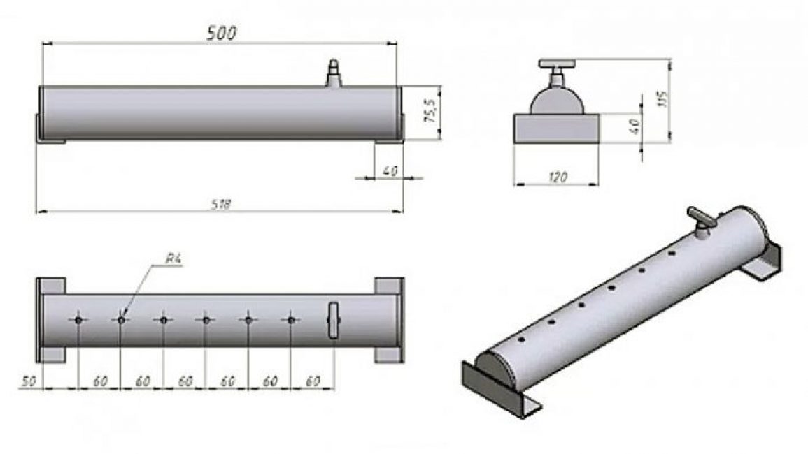 Pour fabriquer une bûche éternelle, vous aurez besoin d'un tuyau d'un diamètre de soixante-seize millimètres. Ajustez la longueur en fonction de votre four. Le diamètre affecte le volume de remplissage. Si beaucoup de bois de chauffage rentre dans votre poêle, choisissez également un diamètre de tuyau plus grand.