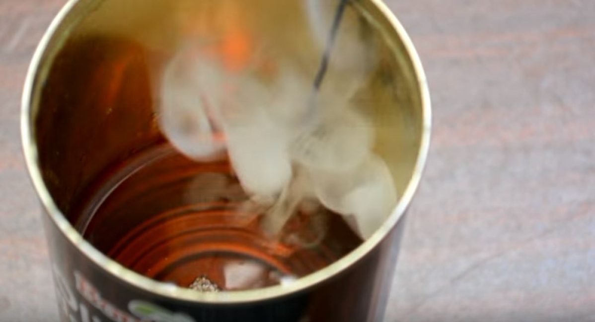 Tremper dans l'huile