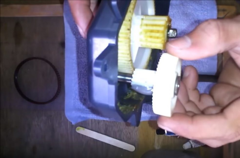 Nous insérons l'engrenage